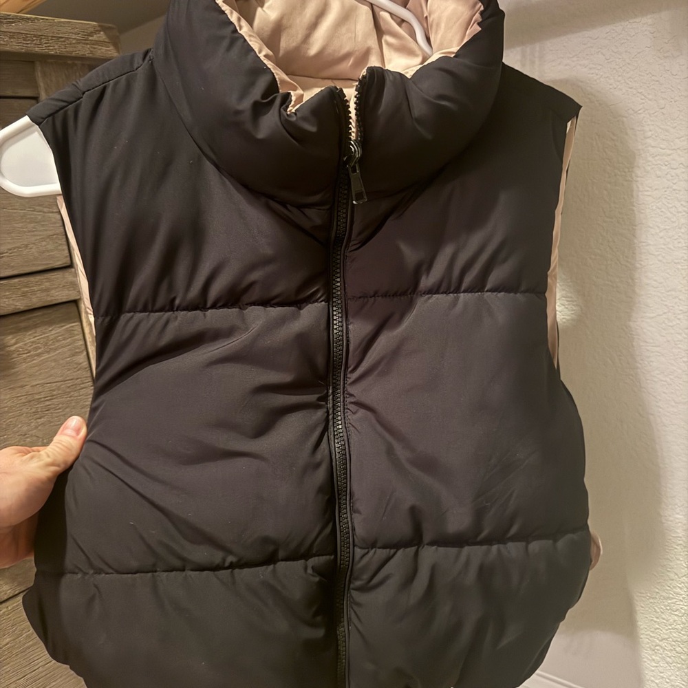 Love Tree Cream Puffer Vest